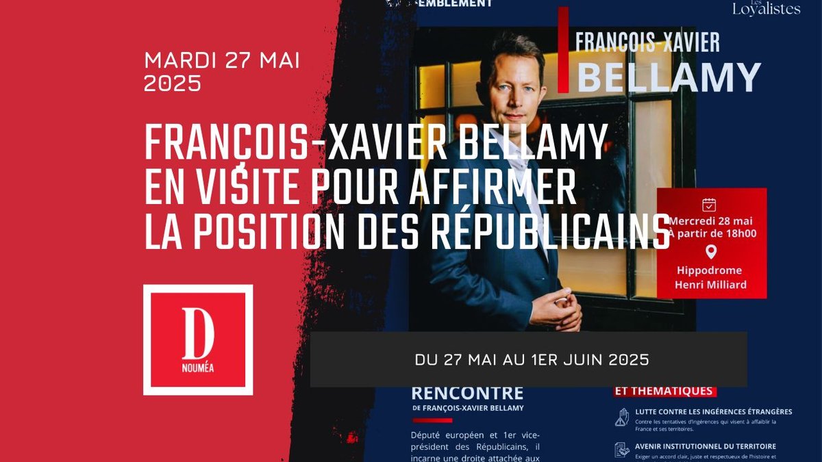 François-Xavier Bellamy en visite pour affirmer la position des Républicains