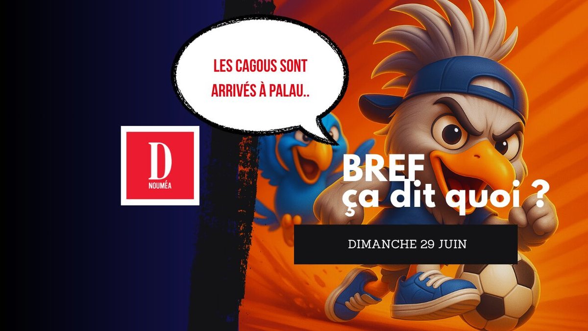 Les Cagous sont arrivés à Palau.