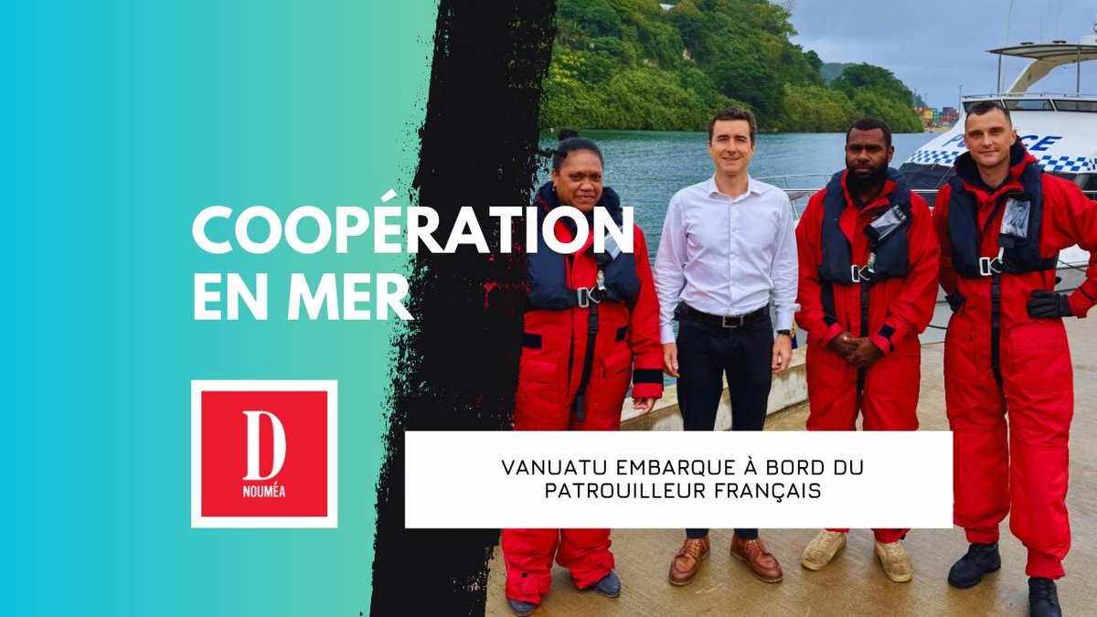 Vanuatu embarque à bord du patrouilleur français