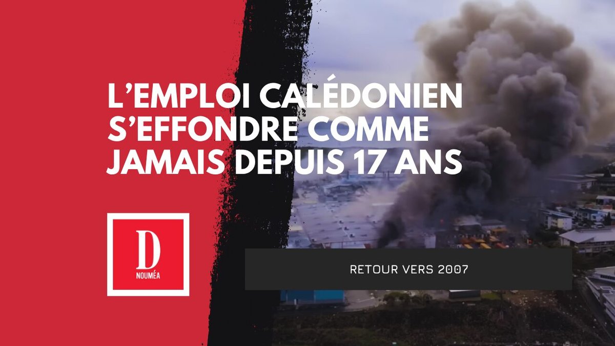 L'emploi calédonien s’effondre comme jamais depuis 17 ans
