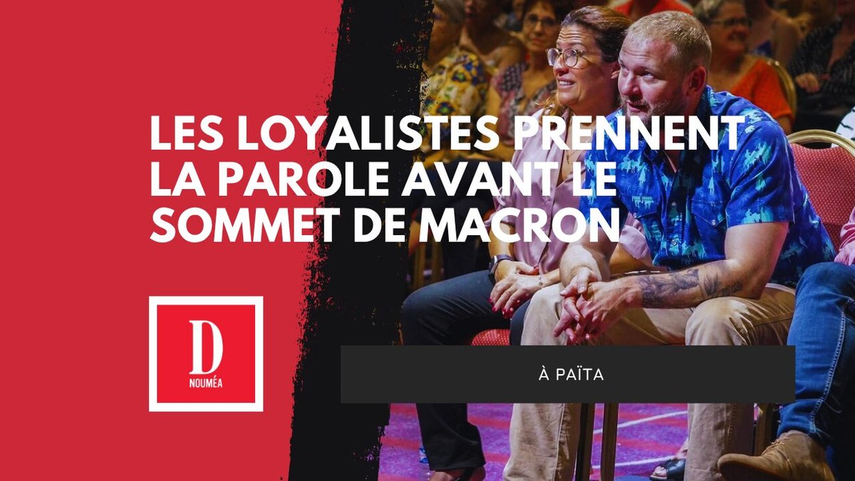 Les Loyalistes prennent la parole avant le sommet de Macron