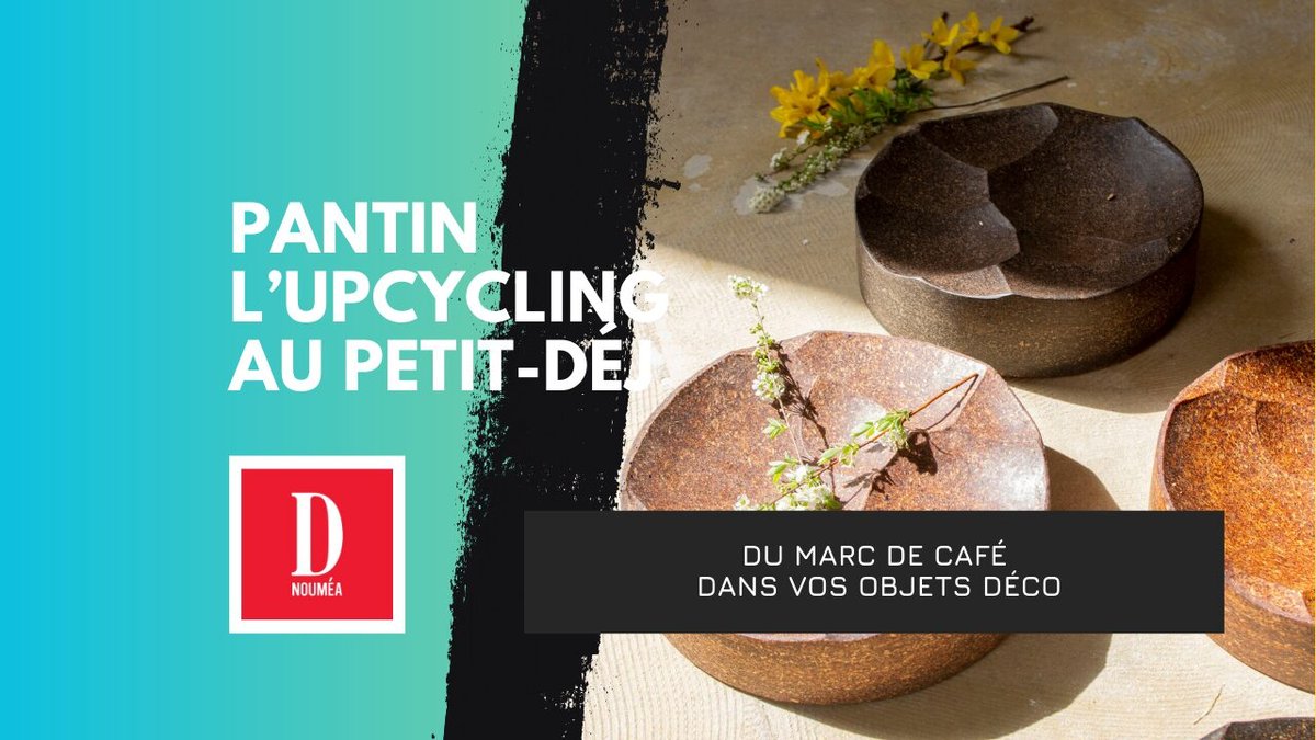 Pantin : marc de café en objets déco durables
