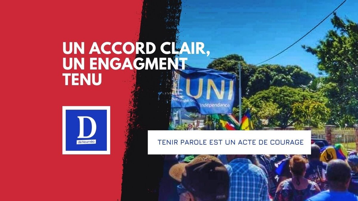 L’UNI tient parole, quand le FLNKS recule