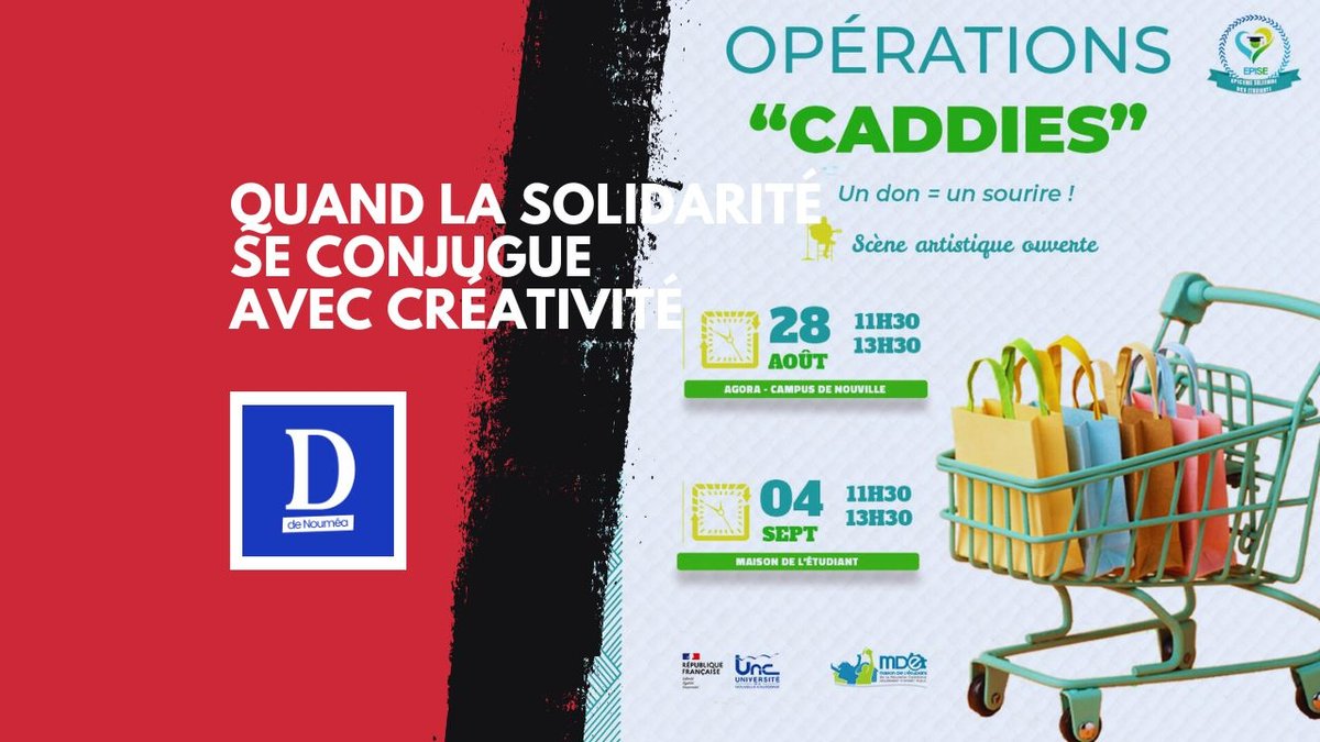 Solidarité étudiante : l’UNC relance ses opérations Caddie avec l’Épise