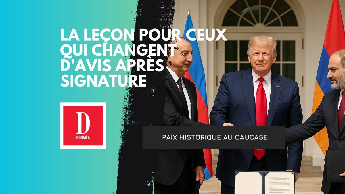 Arménie-Azerbaïdjan : la preuve qu’on peut signer sans se renier