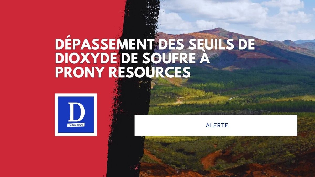 Pollution au dioxyde de soufre : alerte dans le Sud calédonien