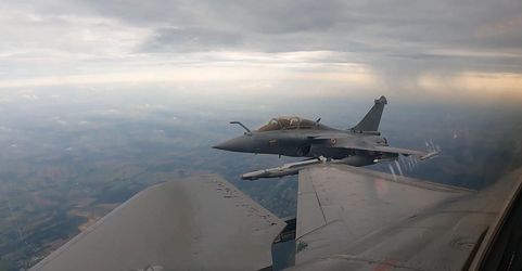 Dans le cadre de la mission de police du ciel de l'Otan, Paris a envoyé trois Rafale en Pologne