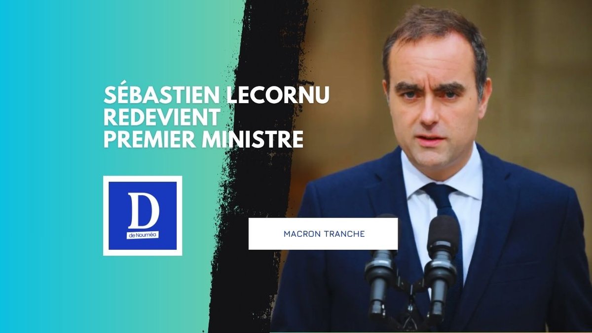 Emmanuel Macron renomme Sébastien Lecornu Premier ministre
