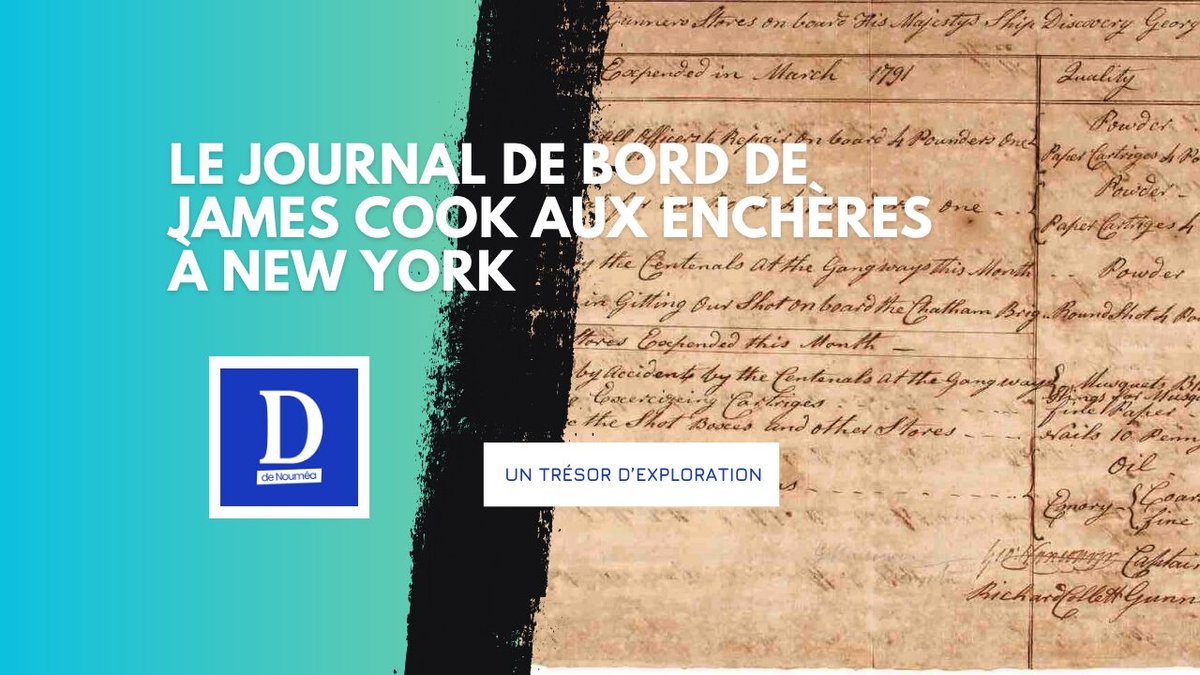 Le journal de bord de James Cook en vente chez Bonhams