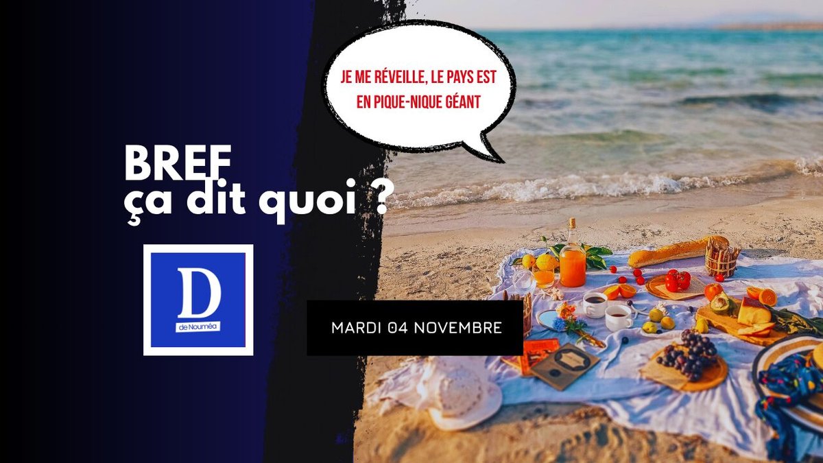 Je me réveille, le pays est en pique-nique géant