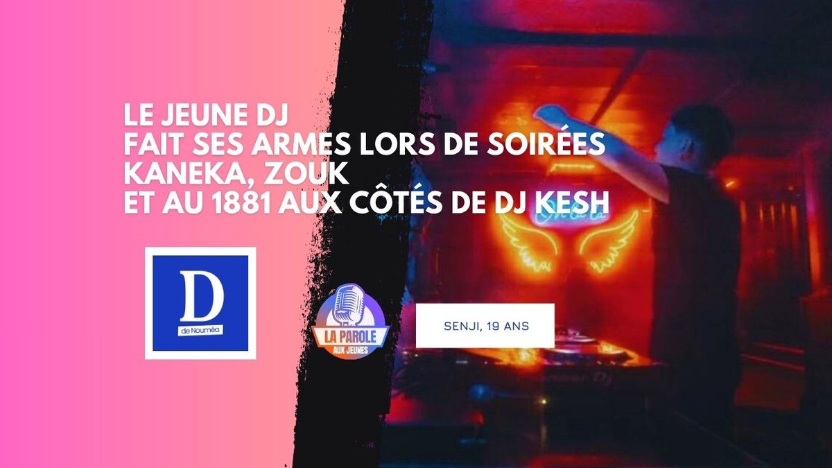 Senji, 19 ans, le DJ calédonien qui transforme sa passion en parcours professionnel