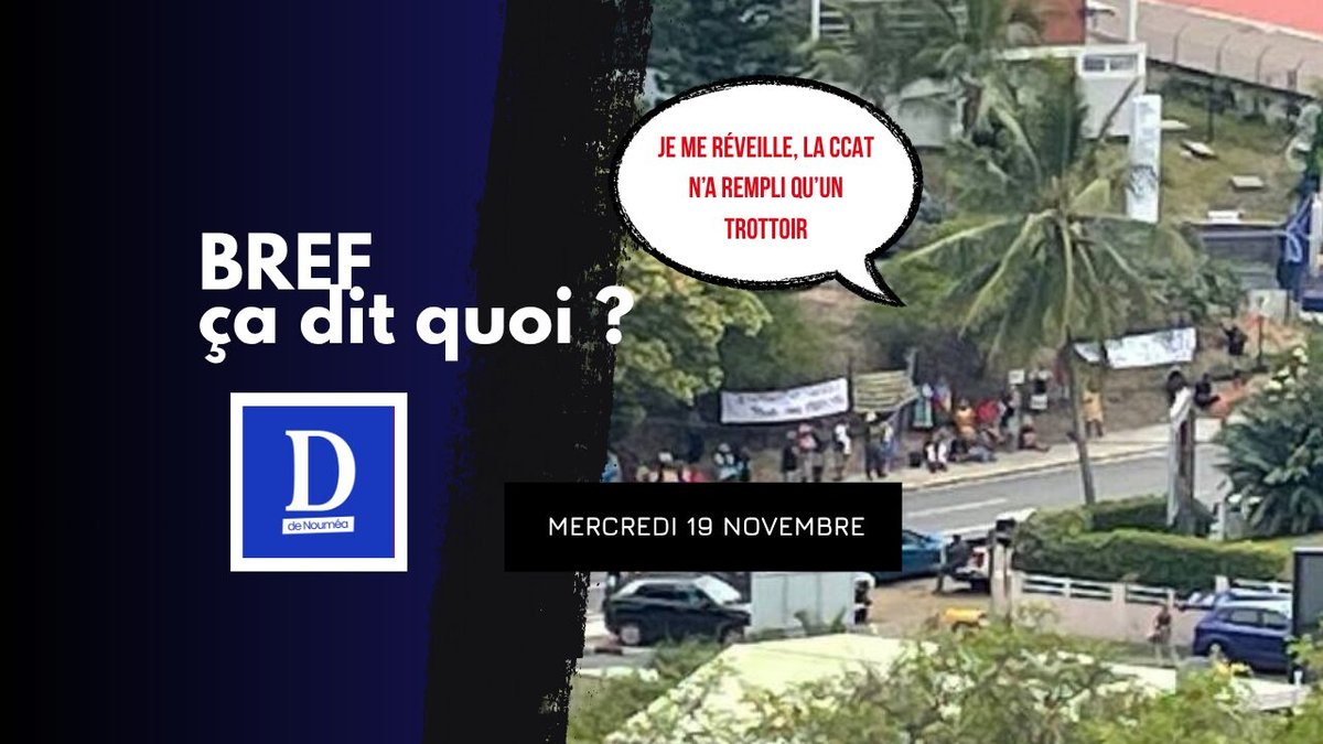 Je me réveille, la CCAT n’a rempli qu’un trottoir