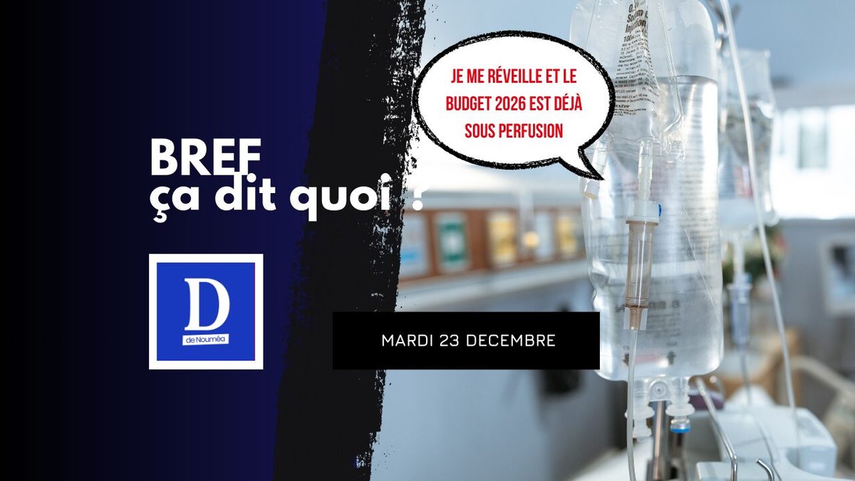 je me réveille et le budget 2026 est déjà sous perfusion