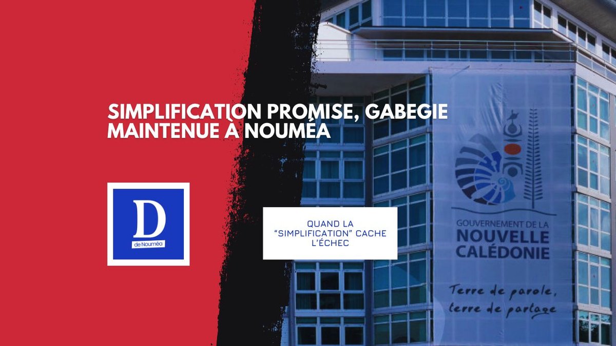 Administration calédonienne : la réforme qui ne réforme rien