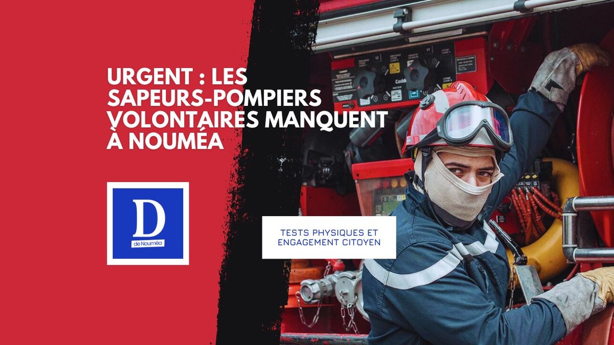 Nouméa recrute : devenez pompier volontaire avant le 6 février !