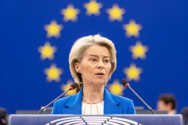 Ursula von der Leyen au Parlement européen.