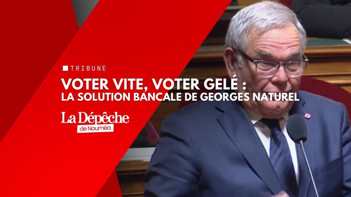 Voter vite, voter gelé, la solution bancale de Georges Naturel