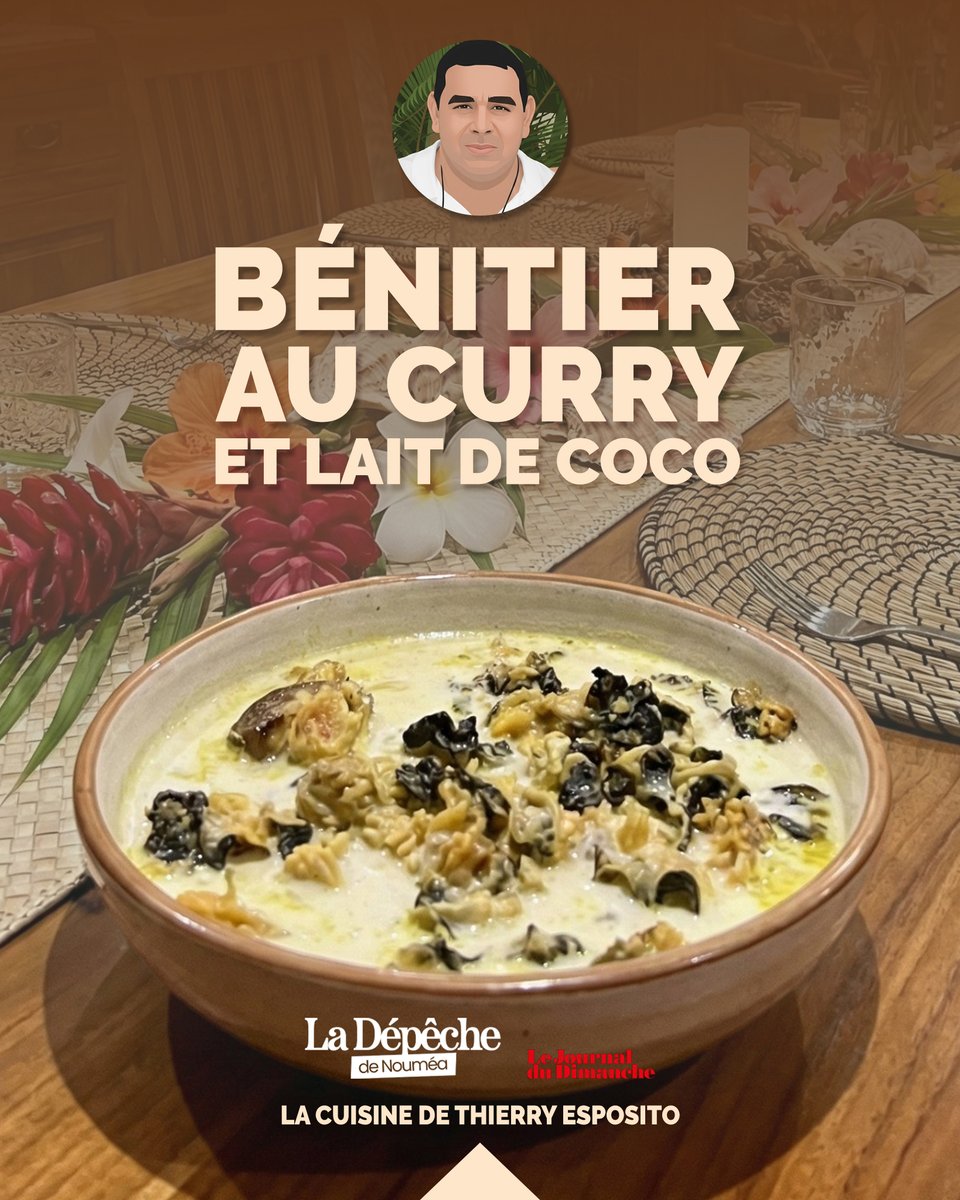 Bénitier au curry et lait de coco