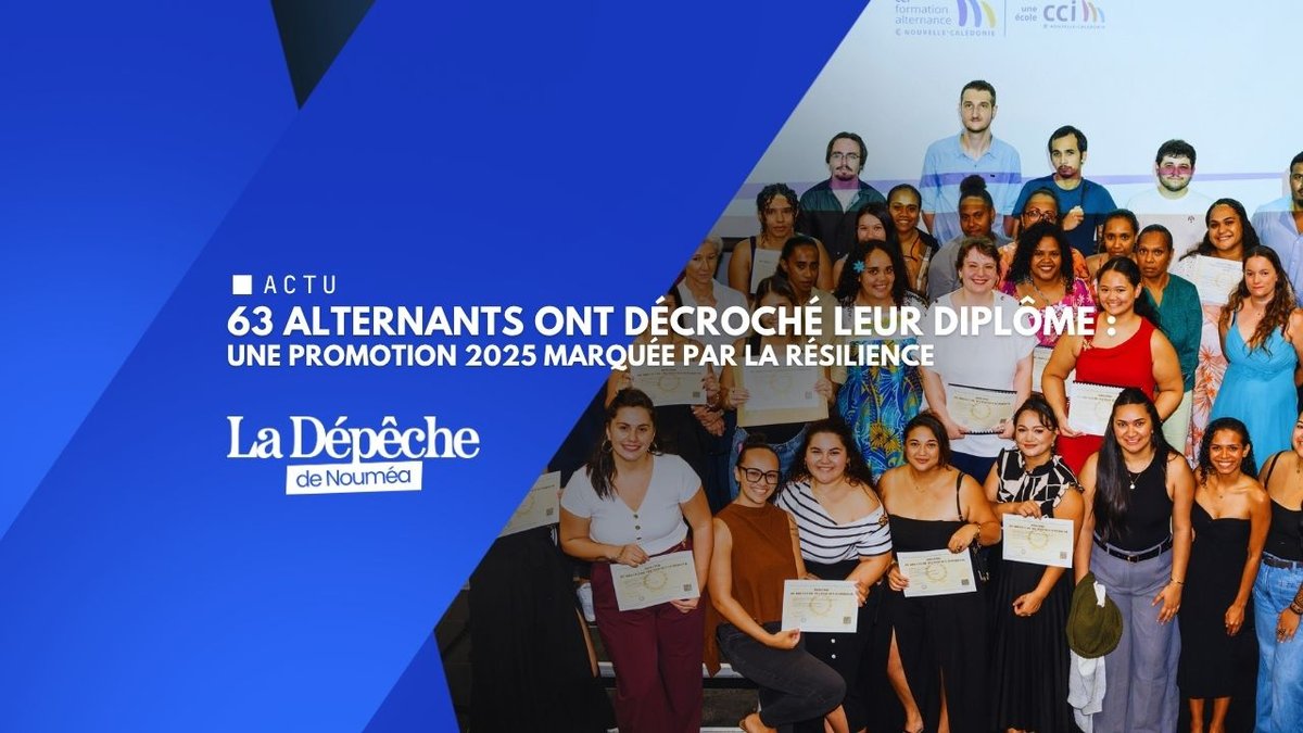 CFA-NC : 63 diplômés malgré la crise, l’alternance tient bon