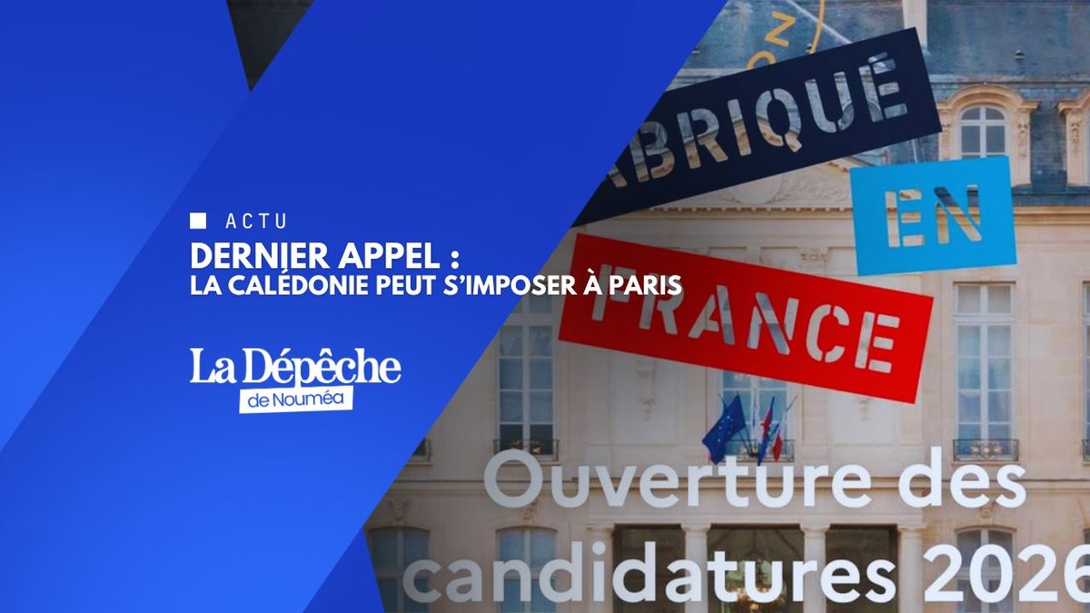 La Calédonie peut briller à l’Élysée… à vous de jouer