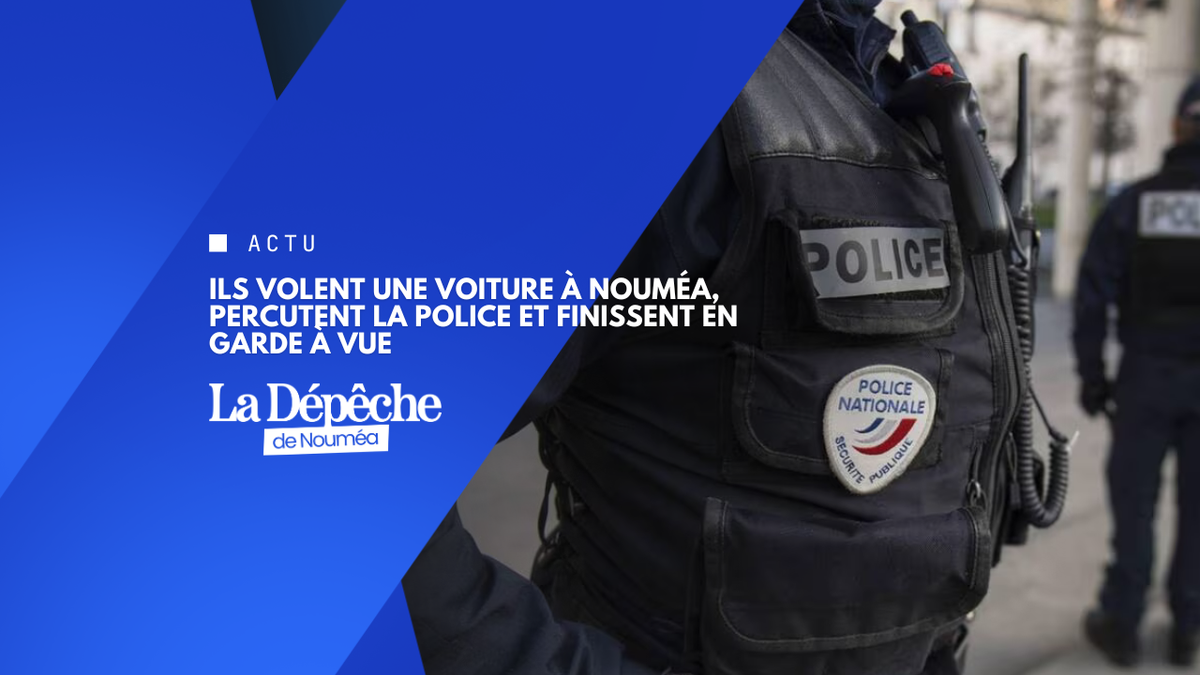 Vol en réunion, course-poursuite et véhicule incendié à Nouméa : deux suspects interpellés après un refus d’obtempérer