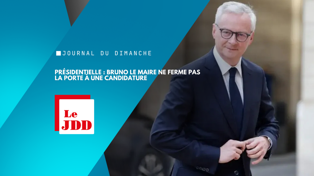 Présidentielle : Bruno Le Maire ne ferme pas la porte à une candidature