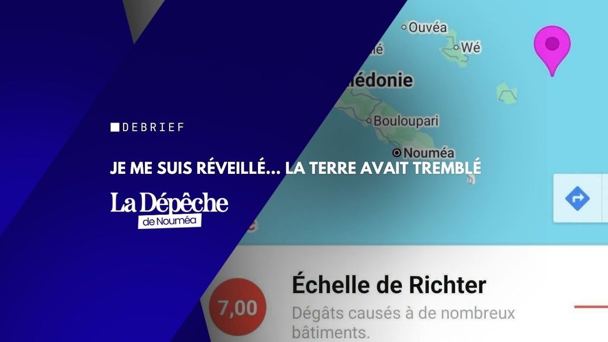 Je me suis réveillé, la terre avait tremblé